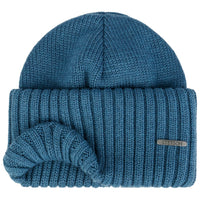 Northport Knit Beanie, Merino Wool, Petrol Blue-Huer og Beanies-Stetson-Motorious Copenhagen