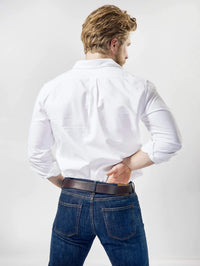 Oxford Shirt, White-Skjorter-Dunville-Motorious Copenhagen