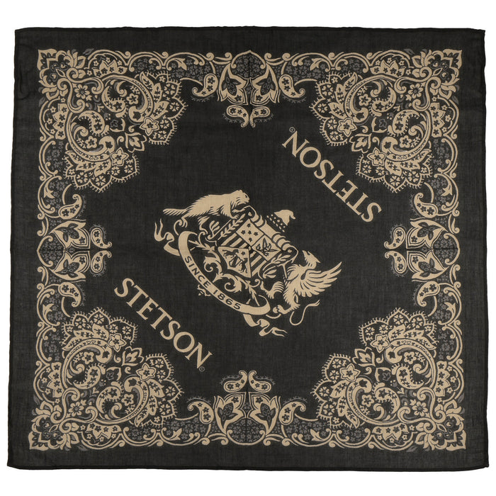 Paisley Bandana, Black-Halstørklæder-Stetson-Motorious Copenhagen