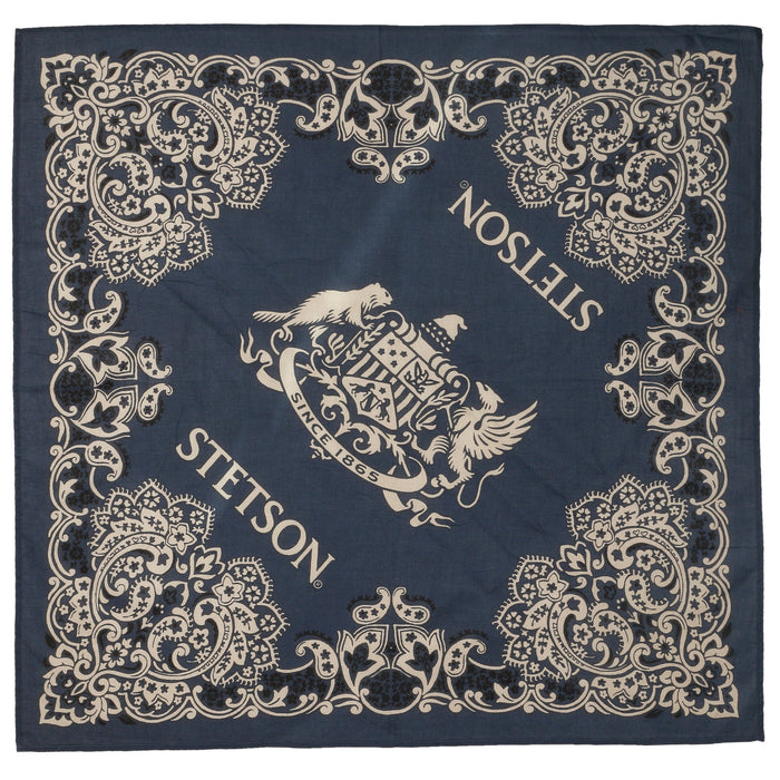 Paisley Bandana, Navy Blue-Halstørklæder-Stetson-Motorious Copenhagen