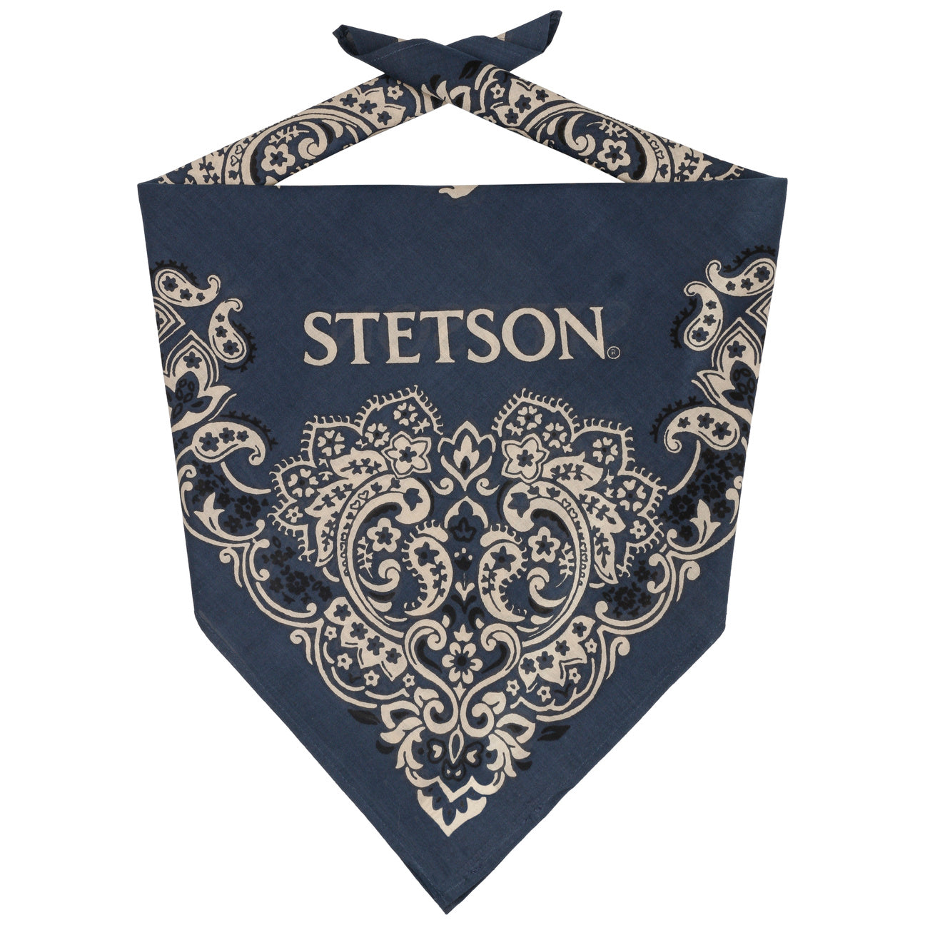 Paisley Bandana, Navy Blue-Halstørklæder-Stetson-Motorious Copenhagen