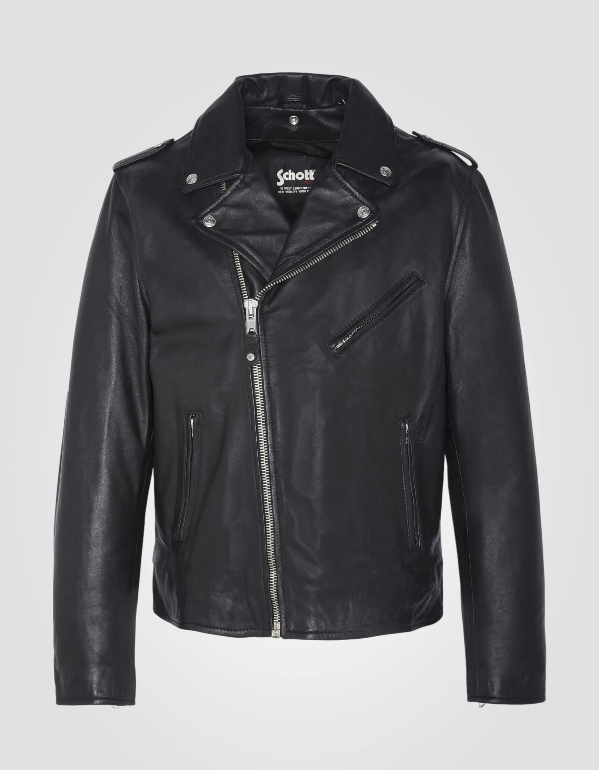 Perfecto Leather Jacket, Lambskin, Black-Jakker-Schott NYC-Motorious Copenhagen