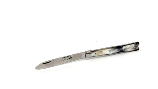 'Queue de Poisson' pocket knife, Aubrac horn Handle, Carbon Steel blade-Knive og Værktøj-Passion France-Motorious Copenhagen