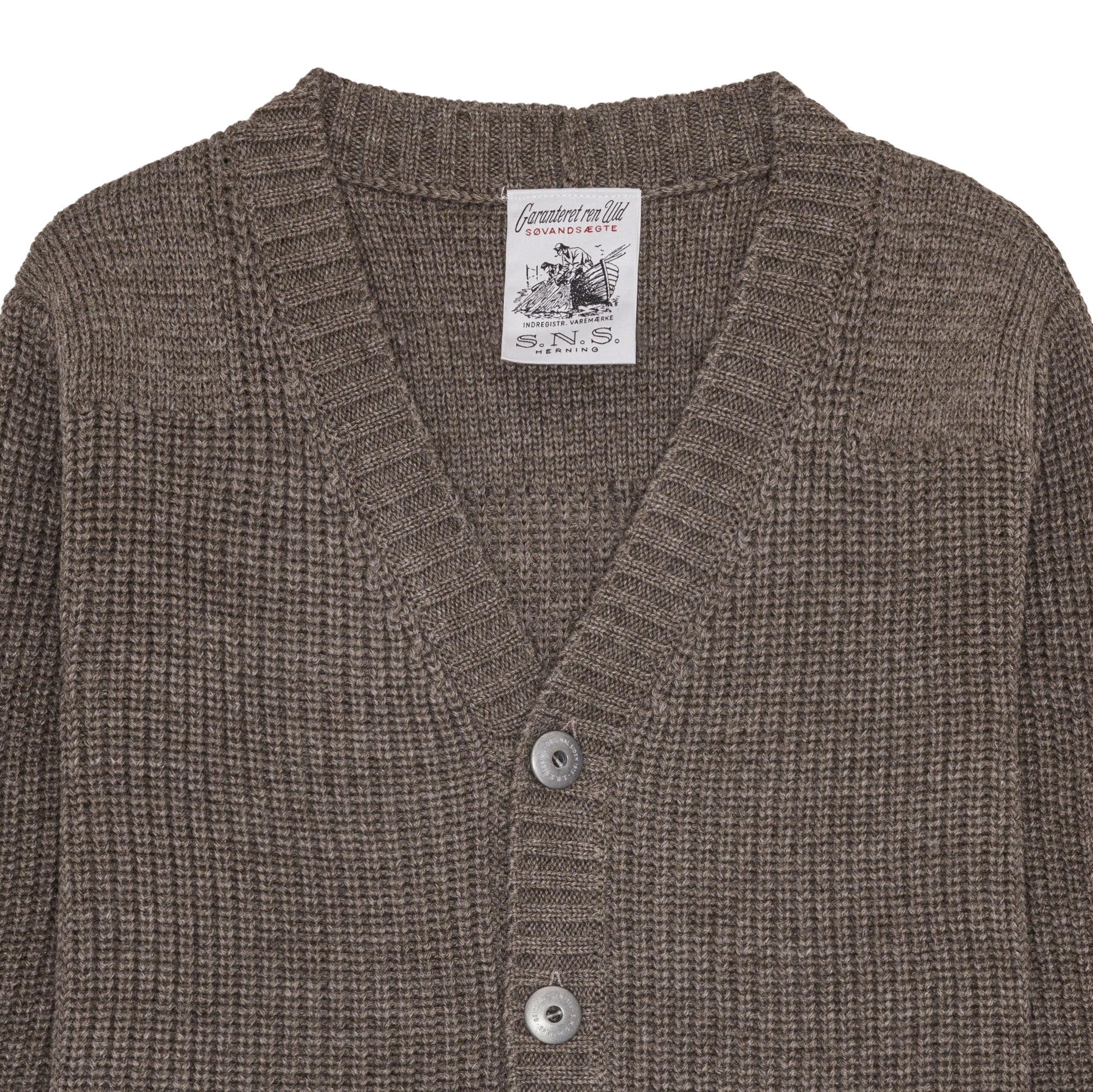 Rank III Cardigan, Terra Brown-Sweatshirts-SNS Herning-Motorious Copenhagen