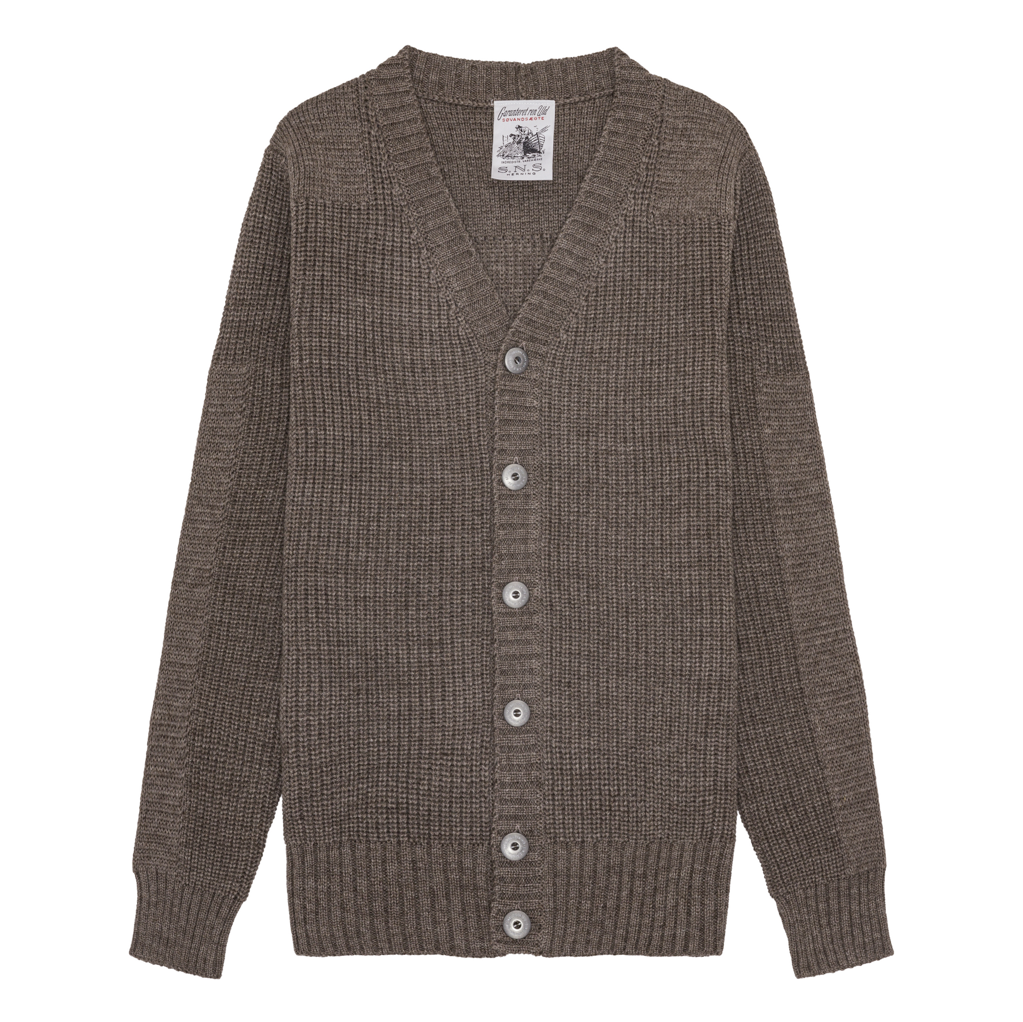 Rank III Cardigan, Terra Brown-Sweatshirts-SNS Herning-Motorious Copenhagen