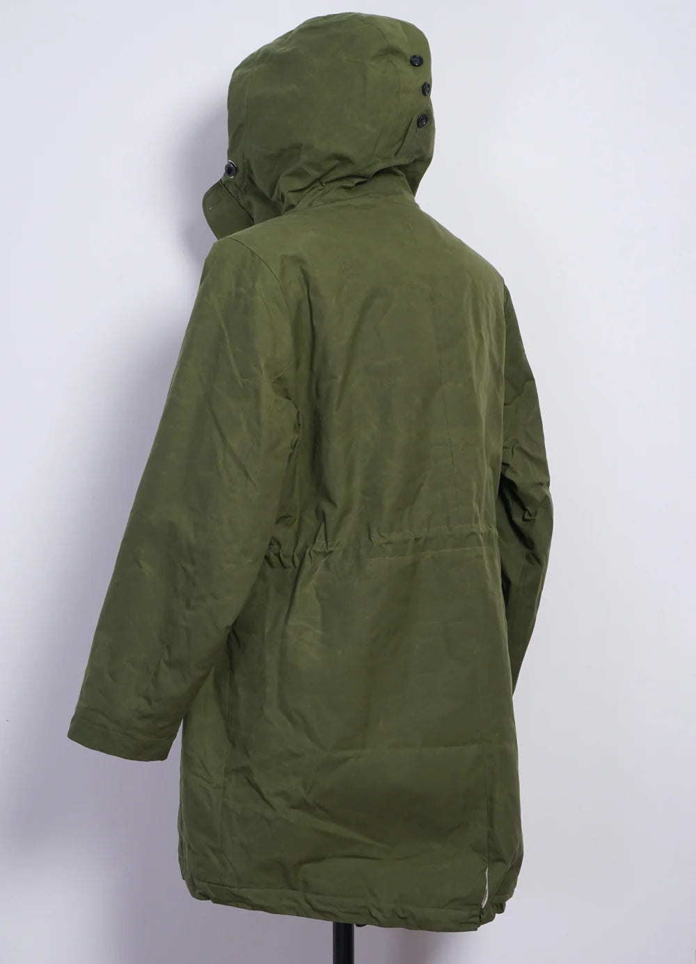 Rasmus, Waxed Parka With Zipper, Fresh Olive-Jakker-Hansen Garments-Motorious Copenhagen