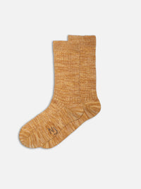 Rasmusson, Mens Rib Sock, Mustard-Sokker-Nudie Jeans-Motorious Copenhagen