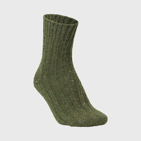 Rib Soft Socks, Wool mix, Green-Sokker-MJM-Motorious Copenhagen