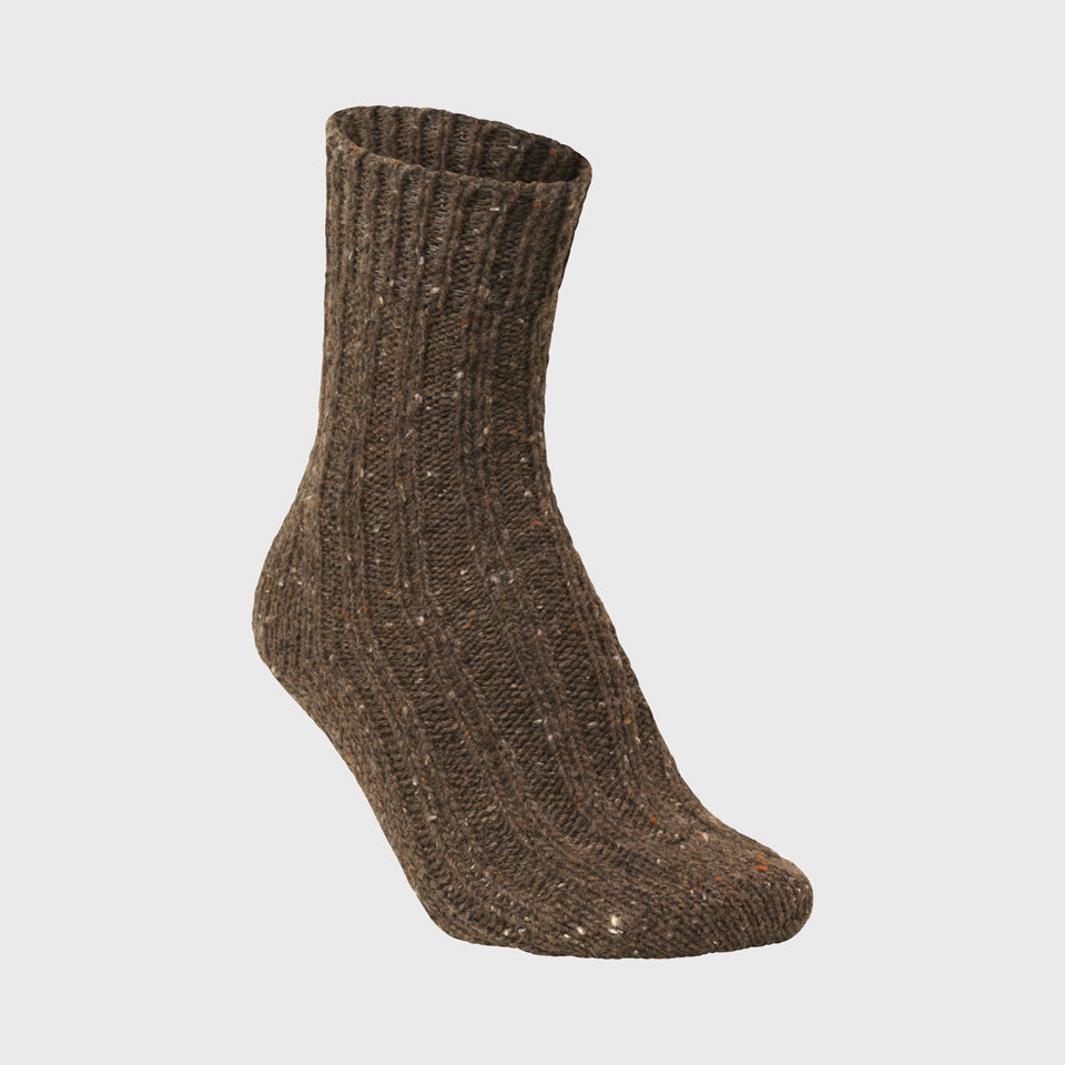 Rib Soft Socks, Wool mix, Taupe-Sokker-MJM-Motorious Copenhagen