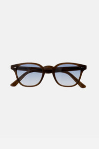 River, Chocolate, Blue Gradient Lens-Solbriller-Monokel Eyewear-Motorious Copenhagen