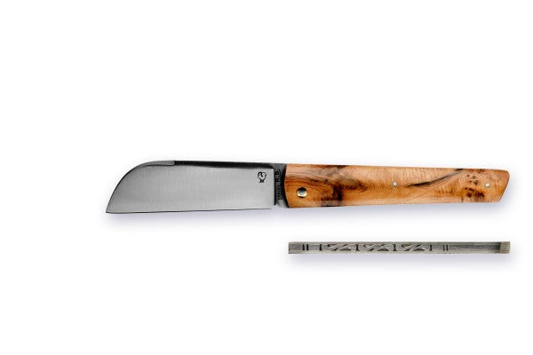 'Seurre' pocket knife, Liner engraved, Juniper Handle-Knive og Værktøj-Passion France-Motorious Copenhagen