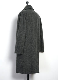 Sigurd, Long Lined Wool Coat, Grey Tweed-Jakker-Hansen Garments-Motorious Copenhagen