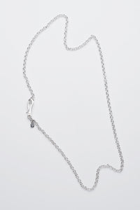 Small Anchor Chain Hook Necklace, Silver-Ringe og Halskæder-O.P. Jewellery-Motorious Copenhagen