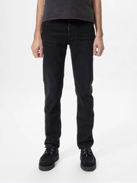 Solid Ollie, Black Steel-Bukser-Nudie Jeans-Motorious Copenhagen