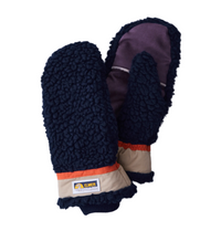 Teddy Flip Mitten, Wool Pile, Conductive, Navy-Handsker-Elmer by Swany-Motorious Copenhagen