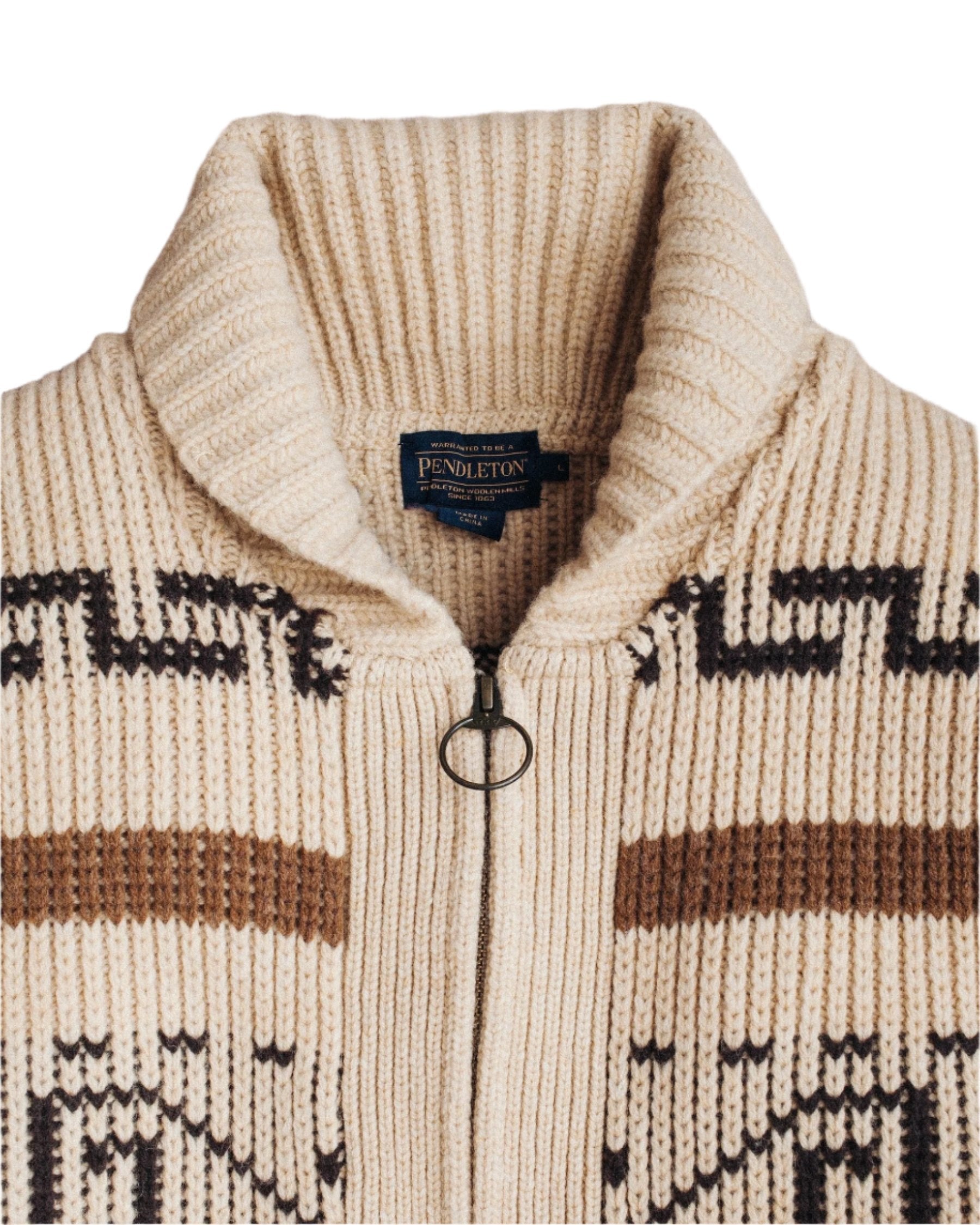 The Original Westerley Sweater, Tan/Brown-Sweatshirts-Pendleton-Motorious Copenhagen