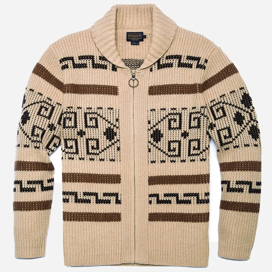 The Original Westerley Sweater, Tan/Brown-Sweatshirts-Pendleton-Motorious Copenhagen