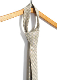 Tie, Olive Checks-Skjorter-Hansen Garments-Motorious Copenhagen