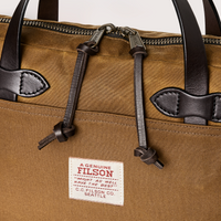 Tin Cloth Compact Briefcase, Dark Tan-Tasker-Filson 1897-Motorious Copenhagen