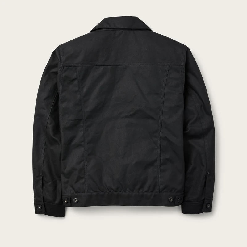 Tin Cloth Short Lined Cruiser Jacket, Black-Jakker-Filson 1897-Motorious Copenhagen