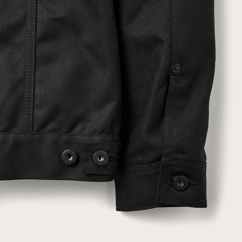 Tin Cloth Short Lined Cruiser Jacket, Black-Jakker-Filson 1897-Motorious Copenhagen