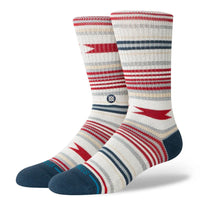 Vista Cruz Crew Sock, Vintage White-Sokker-Stance-Motorious Copenhagen