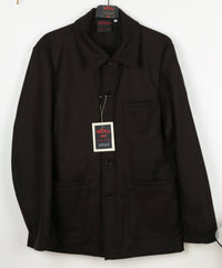 Workwear Melton Jacket, Brown-Jakker-Vetra-Motorious Copenhagen