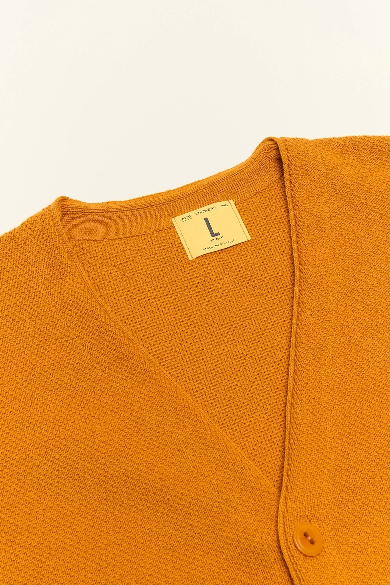 Youri Spring Cardigan, Ocre-Sweatshirts-Nitto Knitwear-Motorious Copenhagen