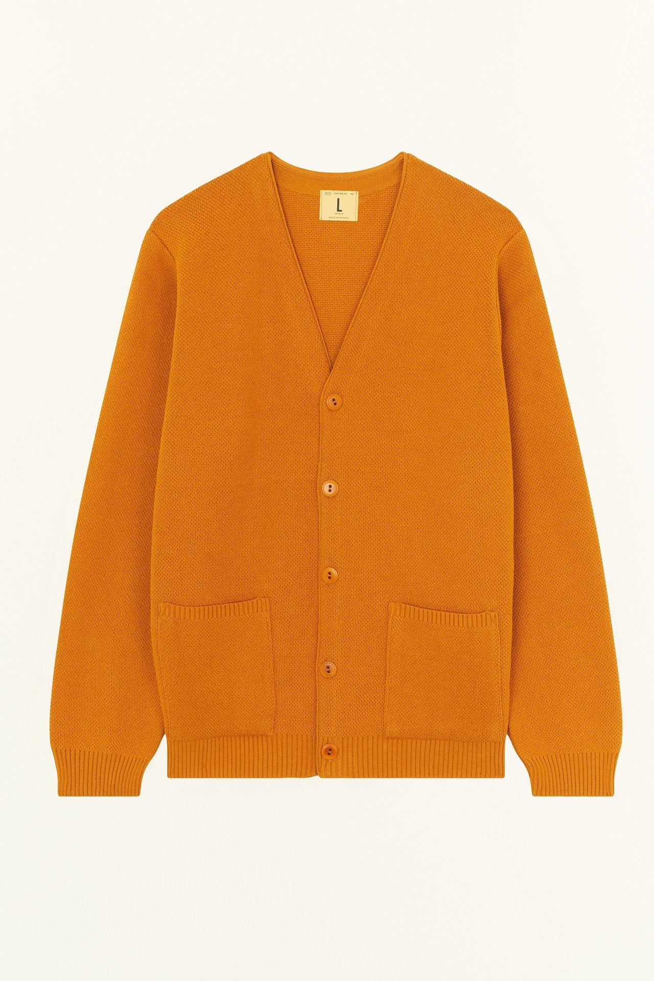 Youri Spring Cardigan, Ocre-Sweatshirts-Nitto Knitwear-Motorious Copenhagen