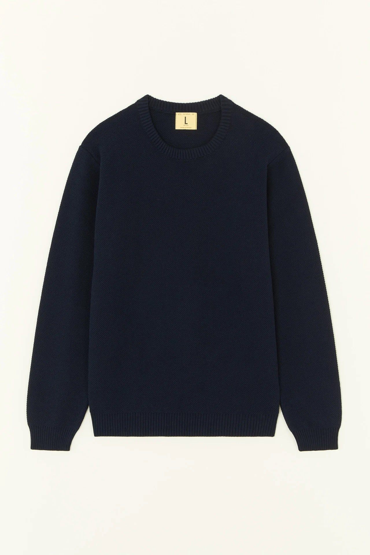 Youri Spring Sweater, Marine-Sweatshirts-Nitto Knitwear-Motorious Copenhagen