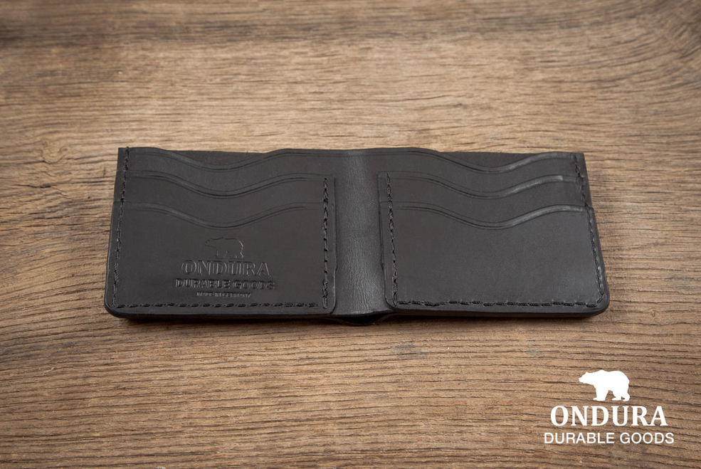 Bifold Wallet, Black-Tegnebøger-Ondura Durable Goods-Motorious Copenhagen