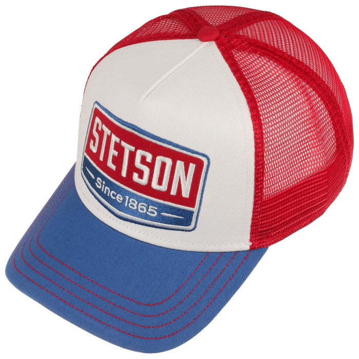 Highway Trucker Cap, Red/Blue-Hatte og Caps-Stetson-Motorious Copenhagen