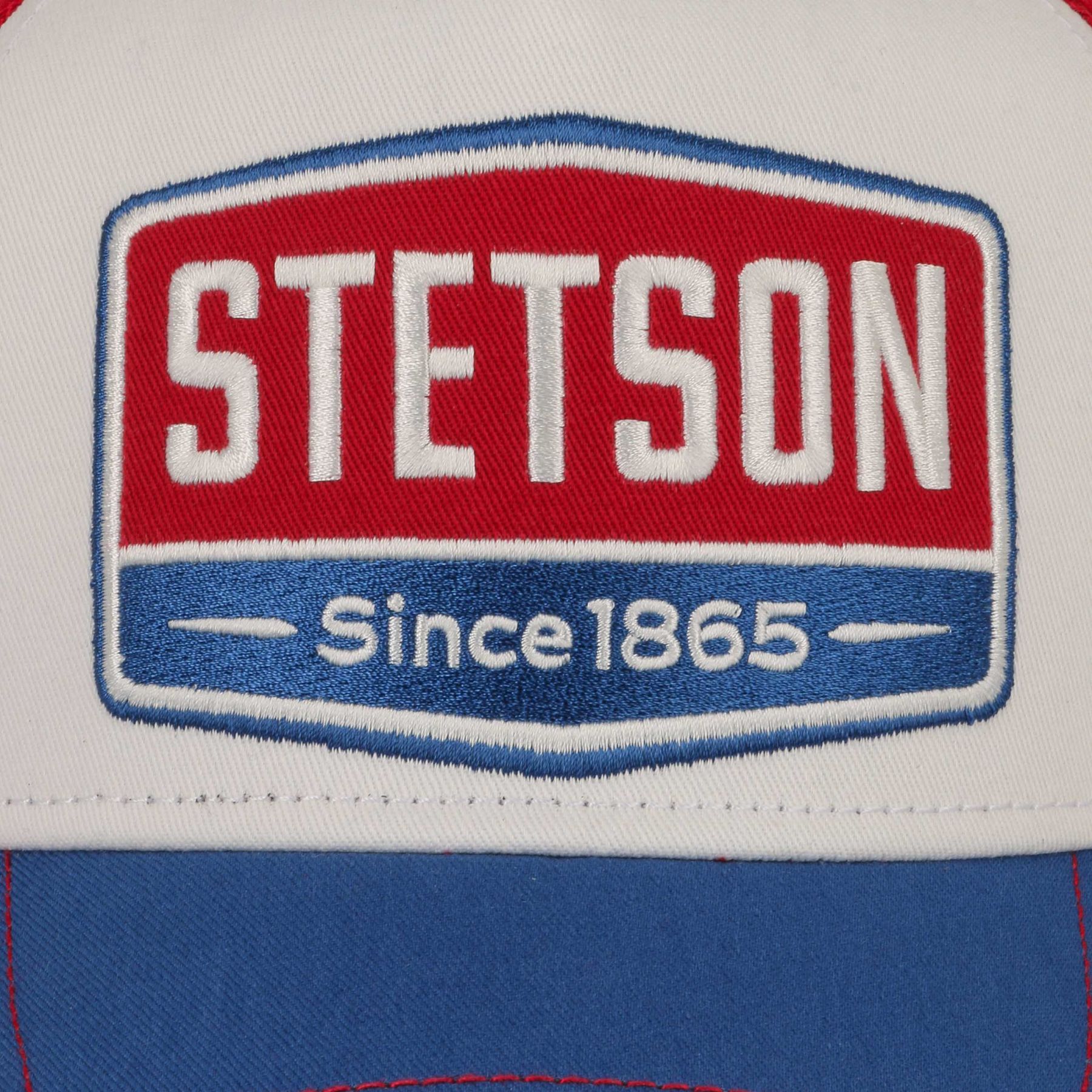 Highway Trucker Cap, Red/Blue-Hatte og Caps-Stetson-Motorious Copenhagen